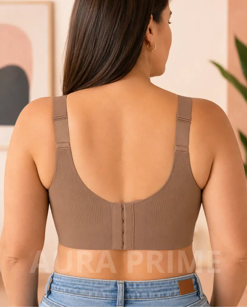 Brasier Reafirmante Sin Varillas Espalda Lisa — Espalda lisa bajo cualquier blusa entallada