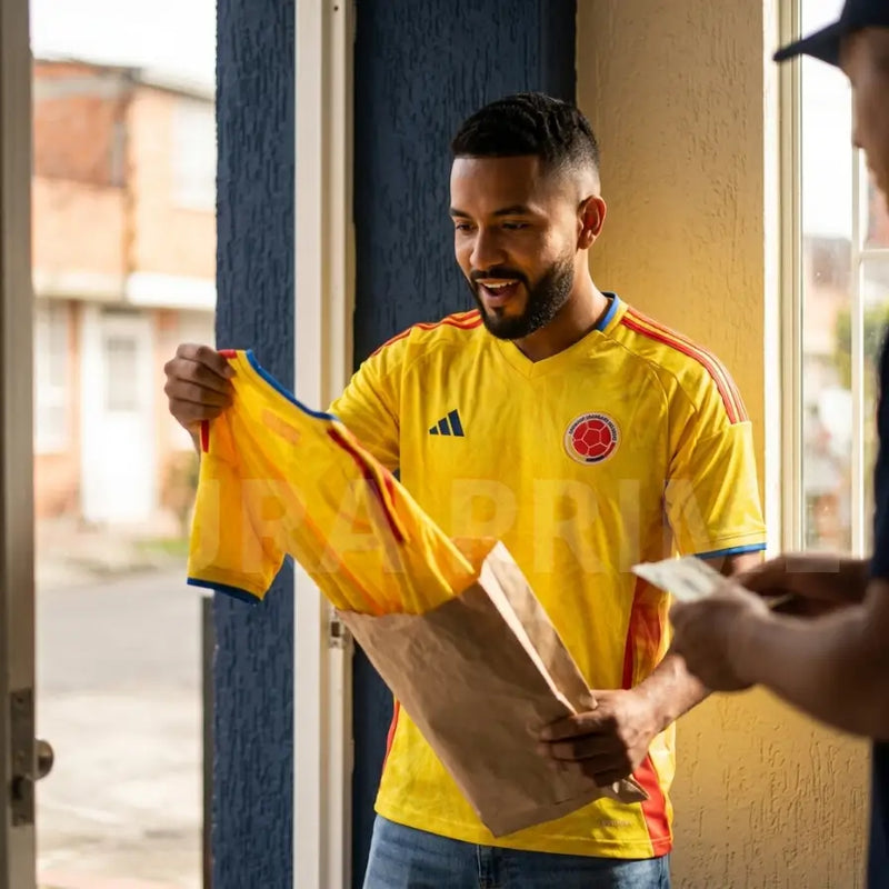Pasos para pedir la Camiseta Selección Colombia Hombre con pago contra entrega desde Cali