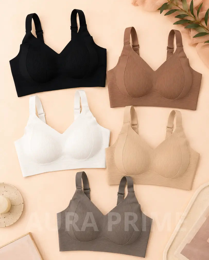 Brasier Reafirmante Sin Varillas Espalda Lista — 5 colores para combinar con todo