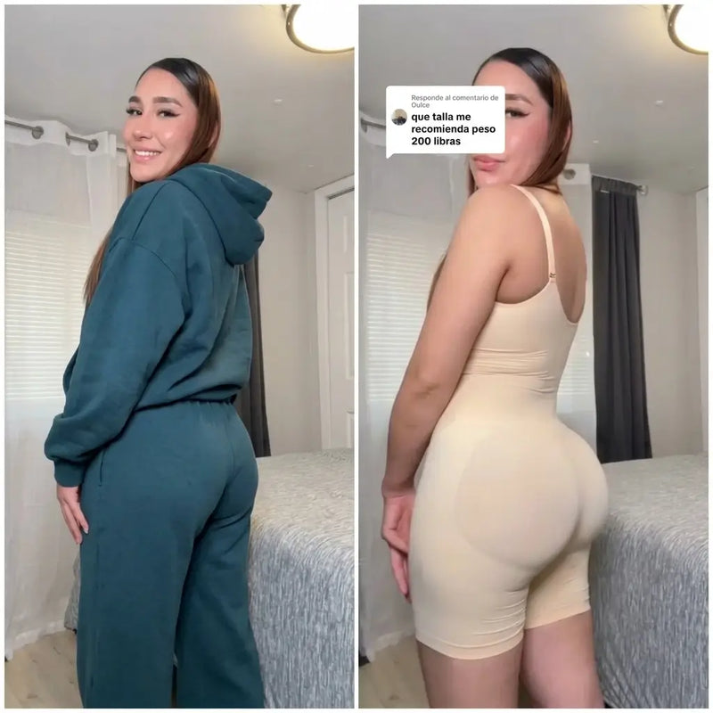 El mismo jean y la misma blusa, sin el enterizo y con el enterizo puesto debajo: la ropa queda lisita