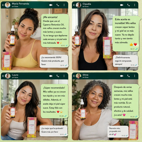 Gotero del aceite mostrando la textura ligera y de rápida absorción