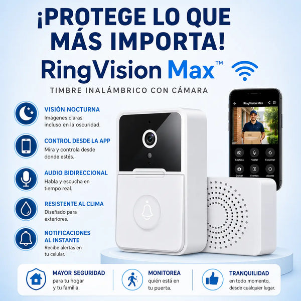 App del timbre mostrando en vivo a la persona en la puerta de la casa