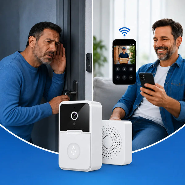 Timbre cámara WiFi con parlante para hablar con la visita sin abrir