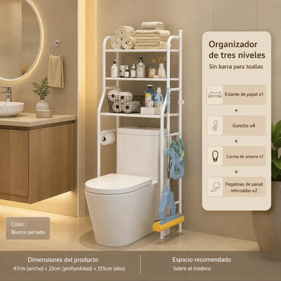 Organizador de Baño 3 Niveles Sin Taladrar
