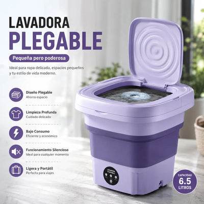 Mini Lavadora Portátil Plegable 6.5L