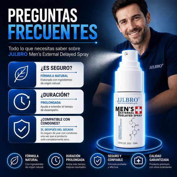 Mano de hombre sosteniendo el frasco de 30 ml con su tapa protectora transparente puesta