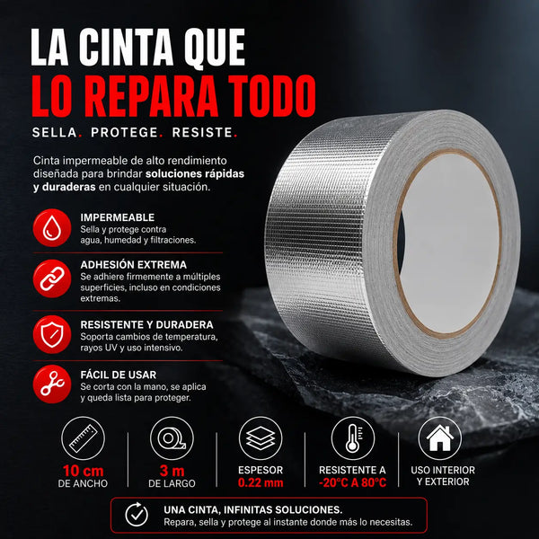 Los 10 cm de ancho cubriendo el traslape de dos tejas de eternit de una sola pasada