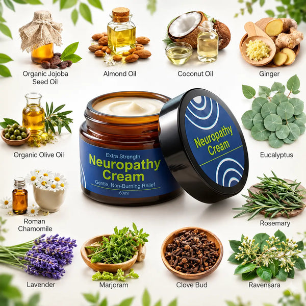 Envase de crema Migrastil Alivio Neuropatía 60 ml a base de aloe sin mentol