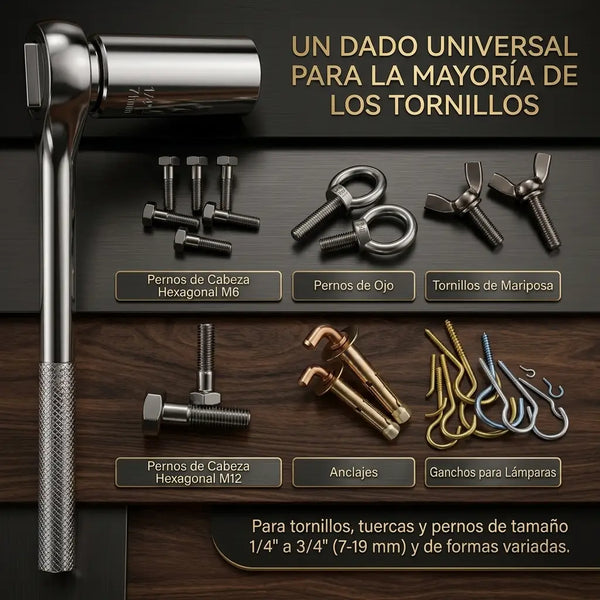 Mecánico a domicilio usando la llave universal en el soporte de batería de una moto