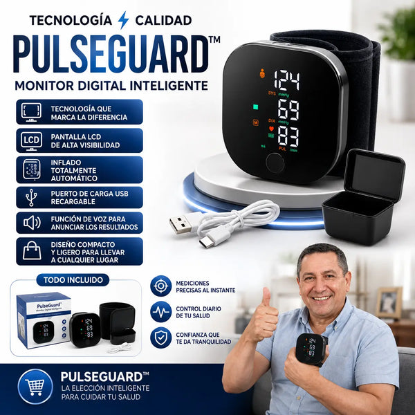 Tensiómetro de muñeca conectado a su cable de carga USB, como se carga un celular