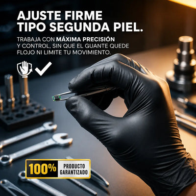 Guantes de Nitrilo Heavy Duty x 100